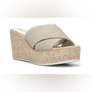 Donald Pliner Ideal Platform Wedge Sandal NIB size 8